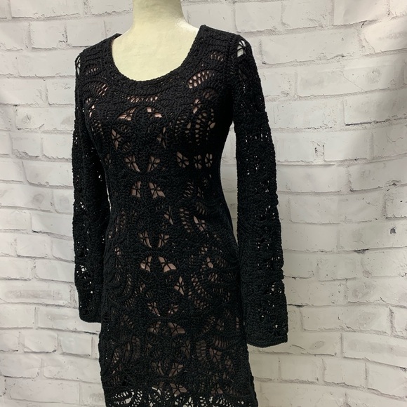 Inc International Concepts Black Crochet Dress - Picture 3 of 8